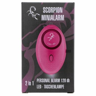 Persoonsalarm (120db) met Ledlampje - Scorpion 